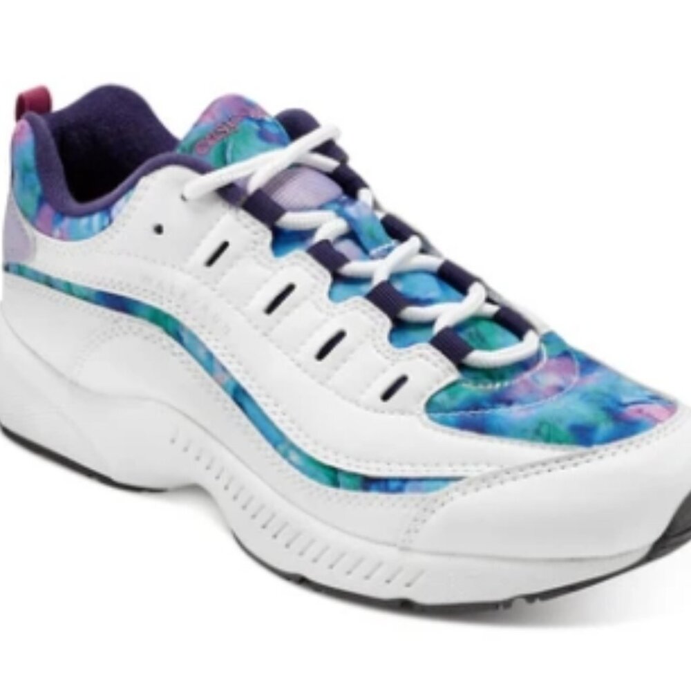 Easy Spirit/Romy Walking Shoe/White/Blue Multi/Size 6.5M